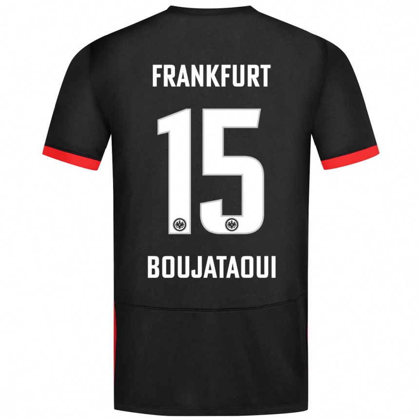 Homme Football Maillot Tarik Boujataoui #15 Noir Tenues Extérieur 2024/25