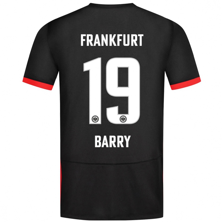 Homme Football Maillot Jasha Barry #19 Noir Tenues Extérieur 2024/25