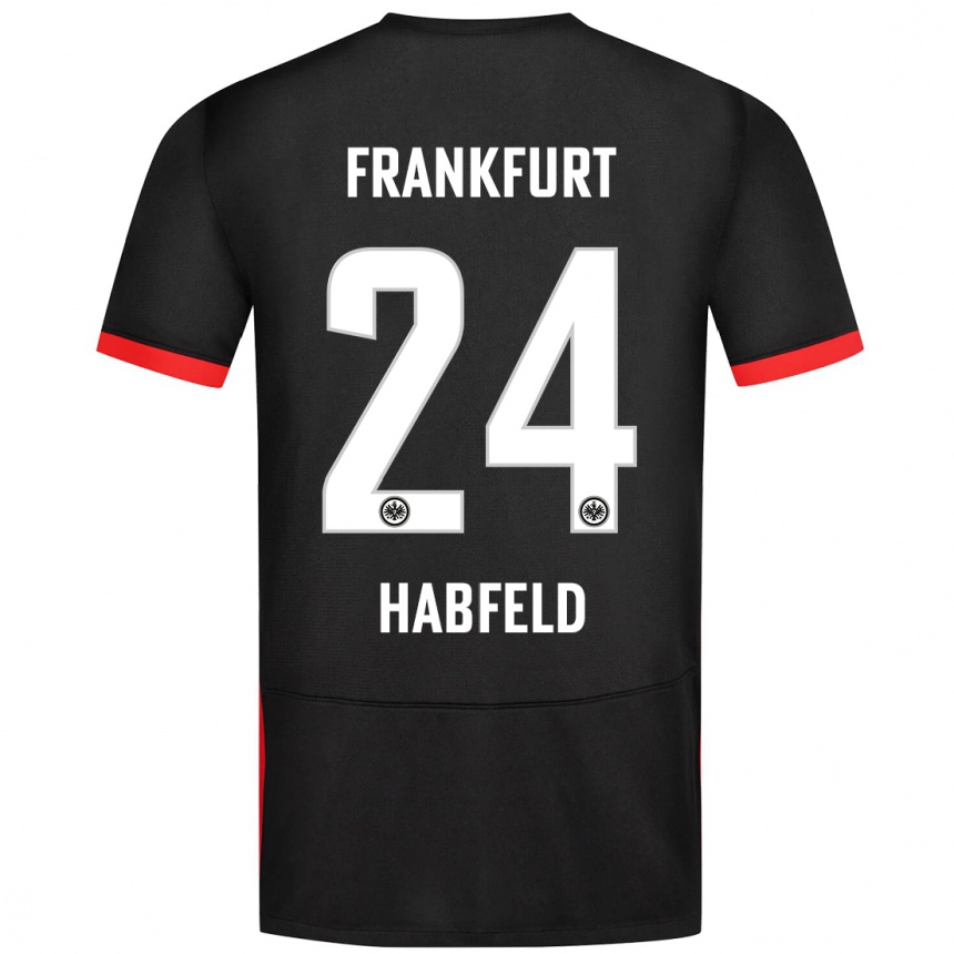 Homme Football Maillot Josef Haßfeld #24 Noir Tenues Extérieur 2024/25