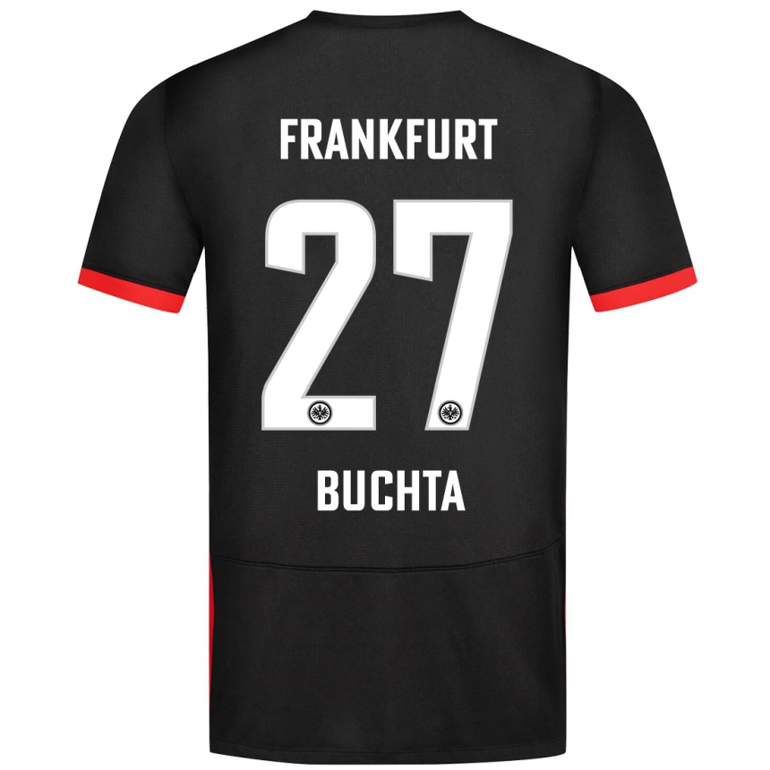 Homme Football Maillot Philip Buchta #27 Noir Tenues Extérieur 2024/25