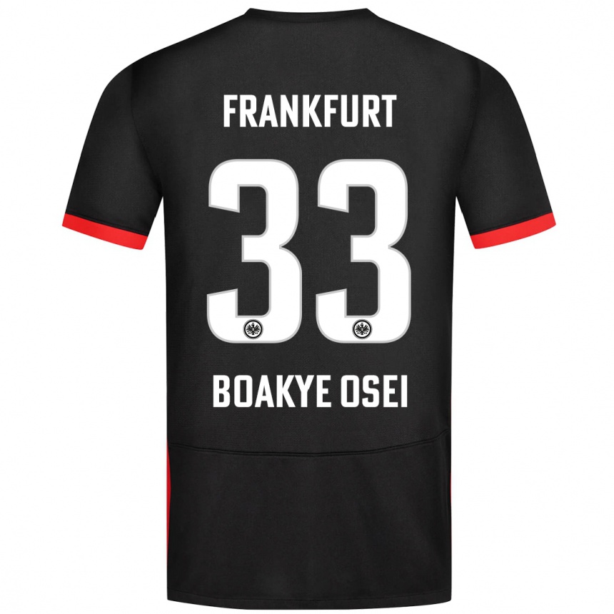 Homme Football Maillot Derek Boakye-Osei #33 Noir Tenues Extérieur 2024/25