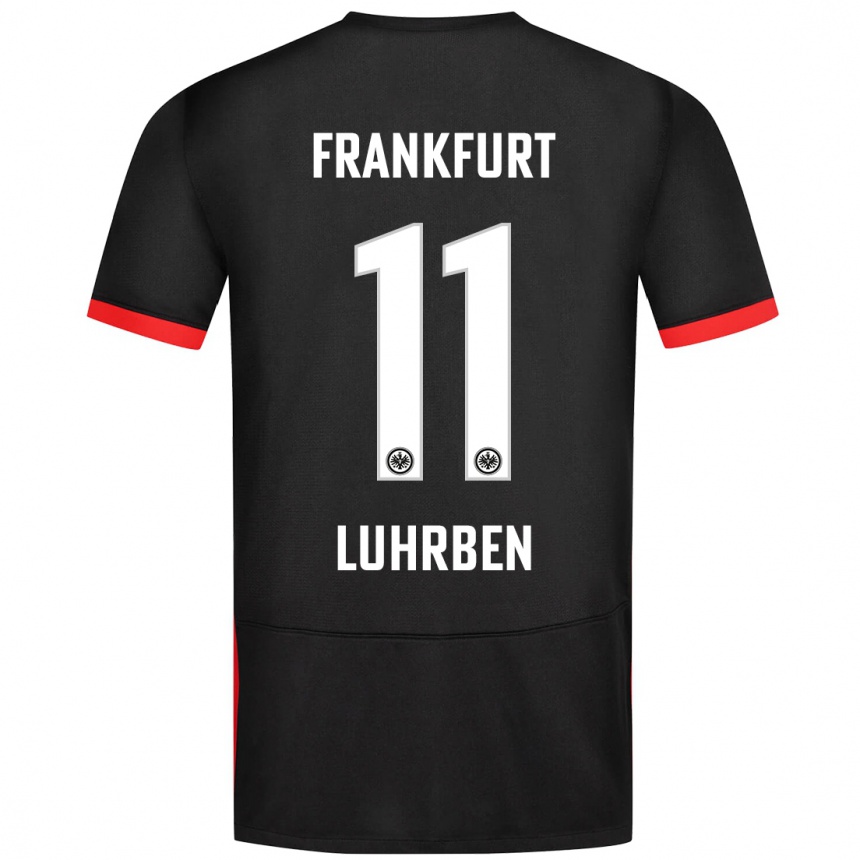 Homme Football Maillot Nina Lührßen #11 Noir Tenues Extérieur 2024/25