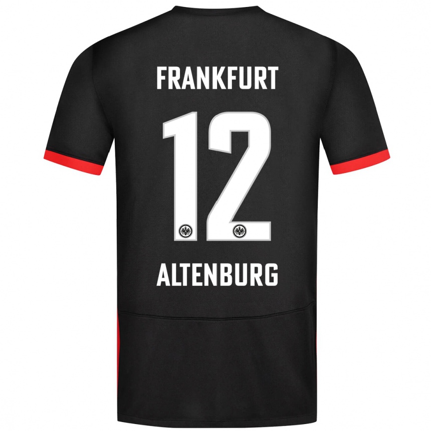 Homme Football Maillot Lina Altenburg #12 Noir Tenues Extérieur 2024/25