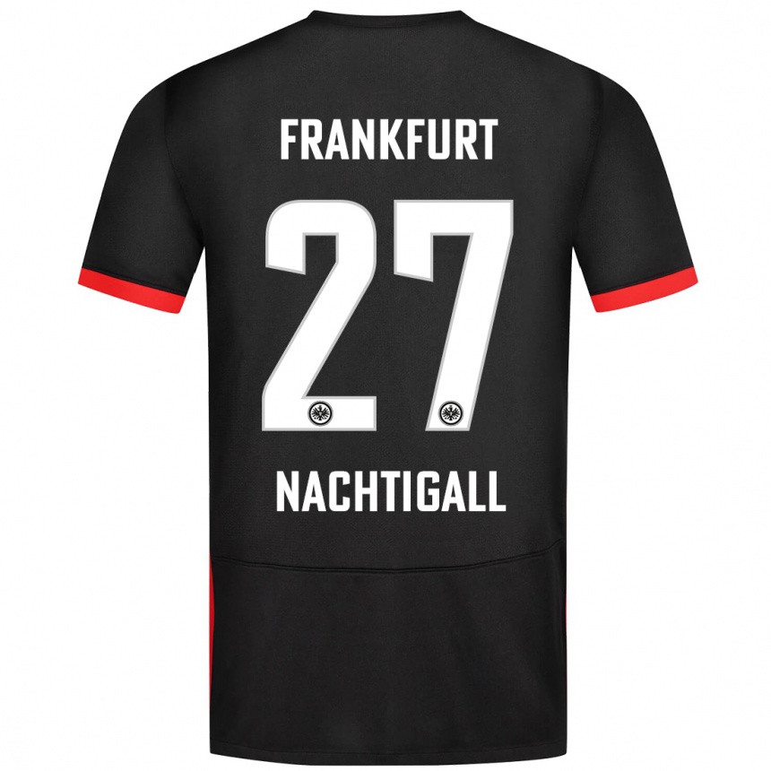 Homme Football Maillot Sophie Nachtigall #27 Noir Tenues Extérieur 2024/25