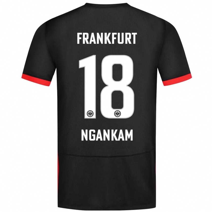 Homme Football Maillot Jessic Ngankam #18 Noir Tenues Extérieur 2024/25