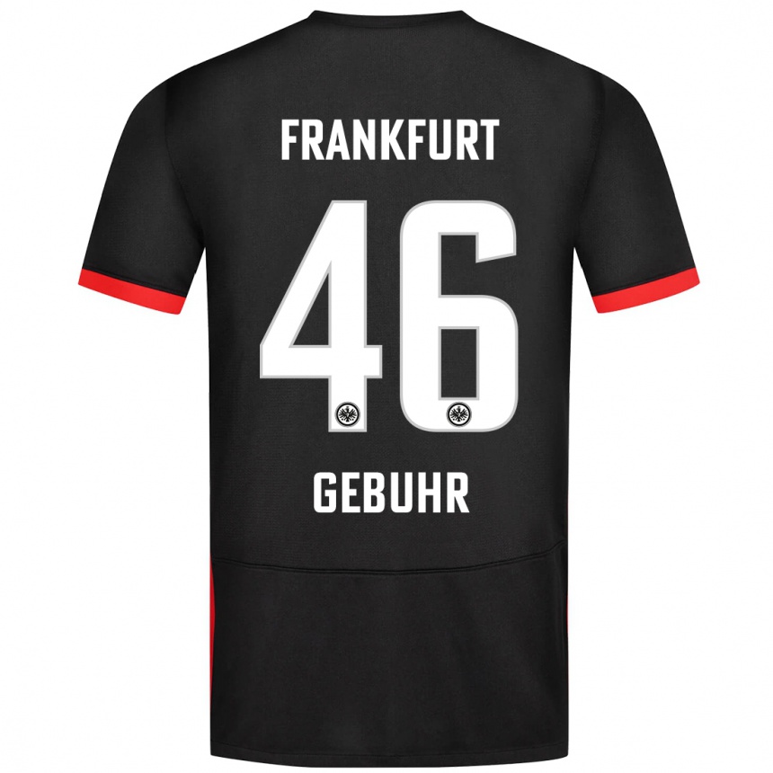 Homme Football Maillot Dario Gebuhr #46 Noir Tenues Extérieur 2024/25