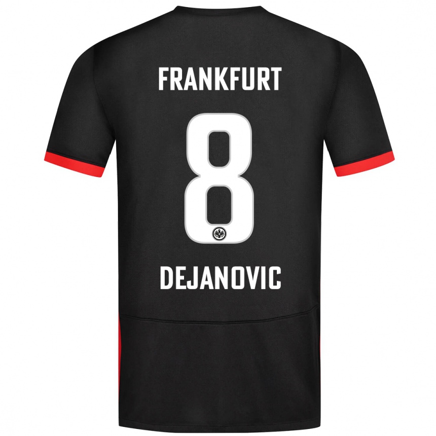 Homme Football Maillot Daniel Dejanovic #8 Noir Tenues Extérieur 2024/25