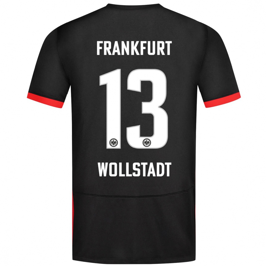 Homme Football Maillot Fabio Wollstadt #13 Noir Tenues Extérieur 2024/25