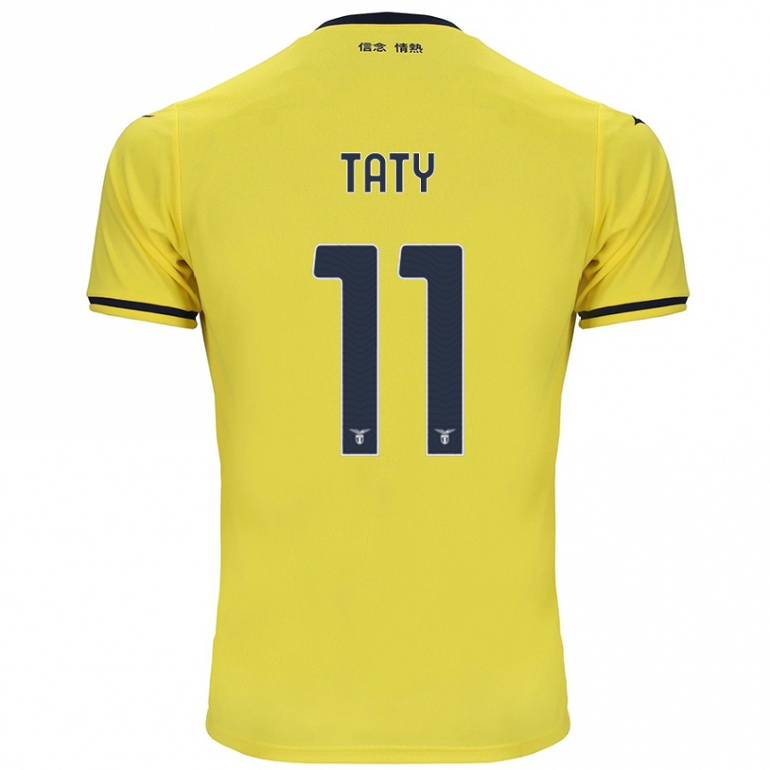 Homme Football Maillot Taty Castellanos #11 Jaune Tenues Extérieur 2024/25