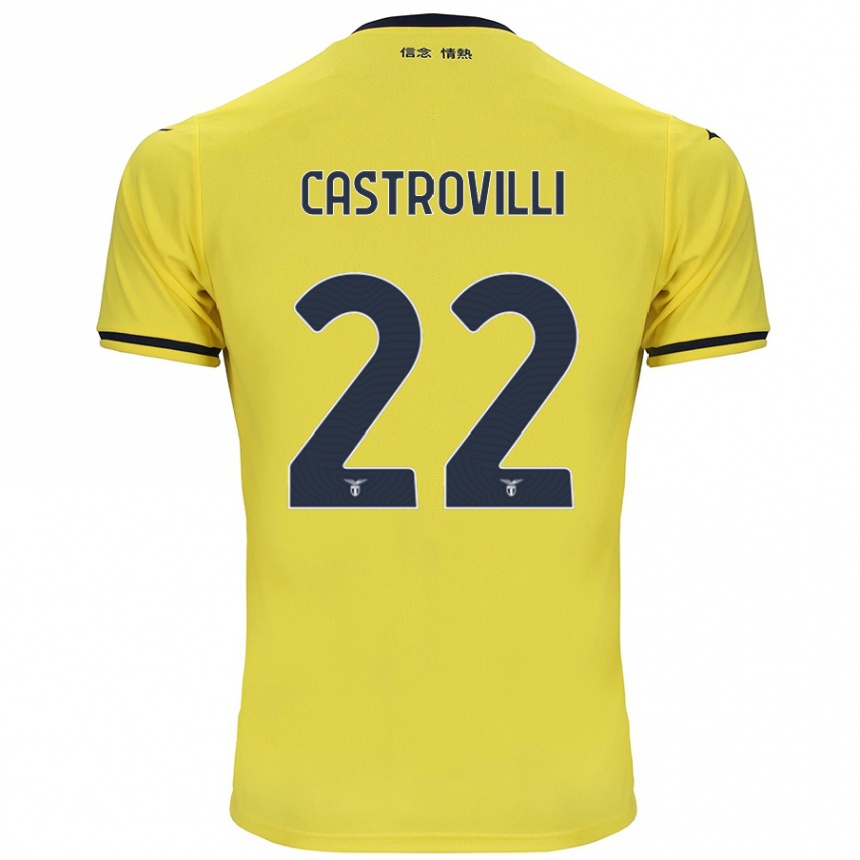 Homme Football Maillot Gaetano Castrovilli #22 Jaune Tenues Extérieur 2024/25