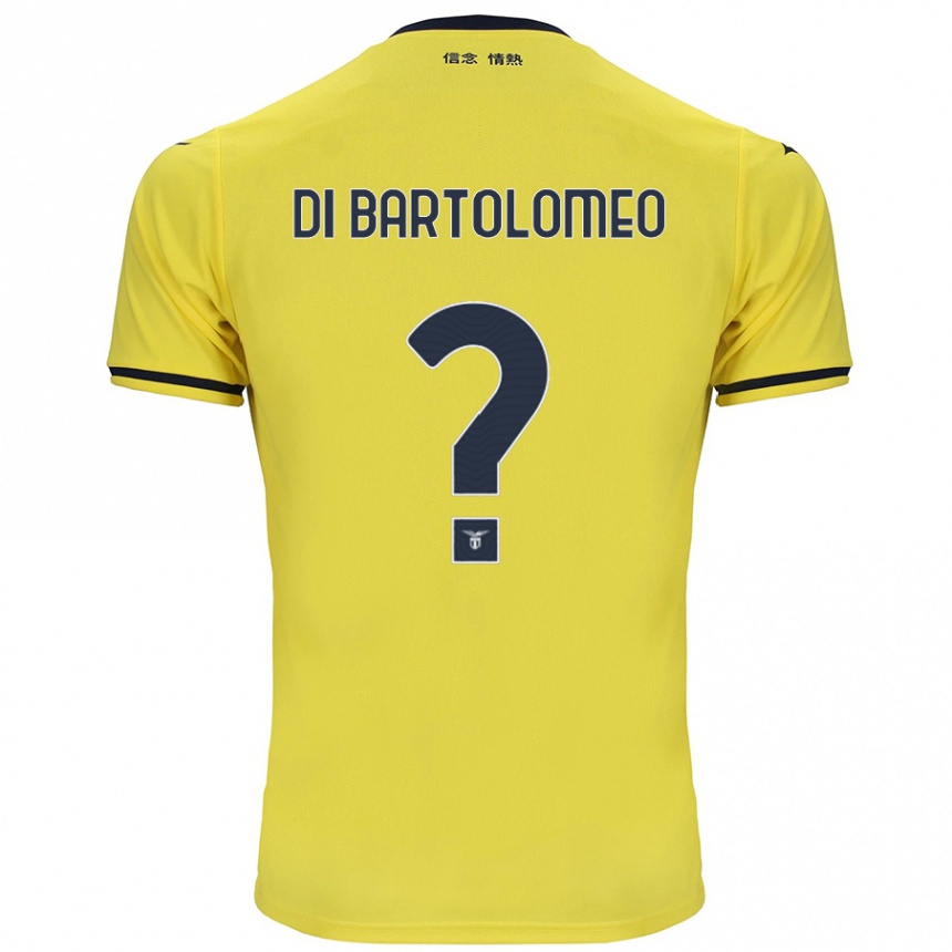 Homme Football Maillot Damiano Di Bartolomeo #0 Jaune Tenues Extérieur 2024/25