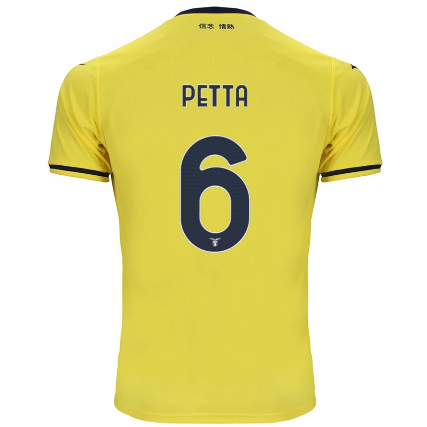 Homme Football Maillot Andrea Petta #6 Jaune Tenues Extérieur 2024/25