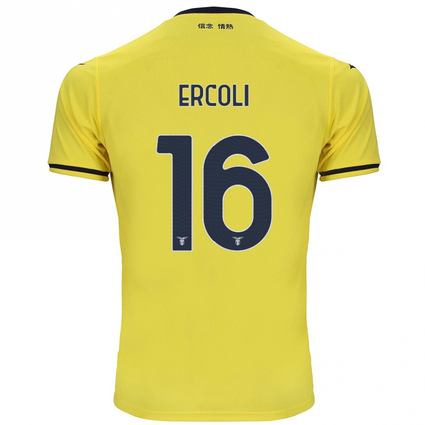 Homme Football Maillot Michele Ercoli #16 Jaune Tenues Extérieur 2024/25