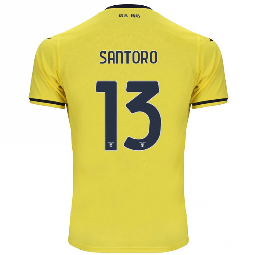 Homme Football Maillot Martina Santoro #13 Jaune Tenues Extérieur 2024/25