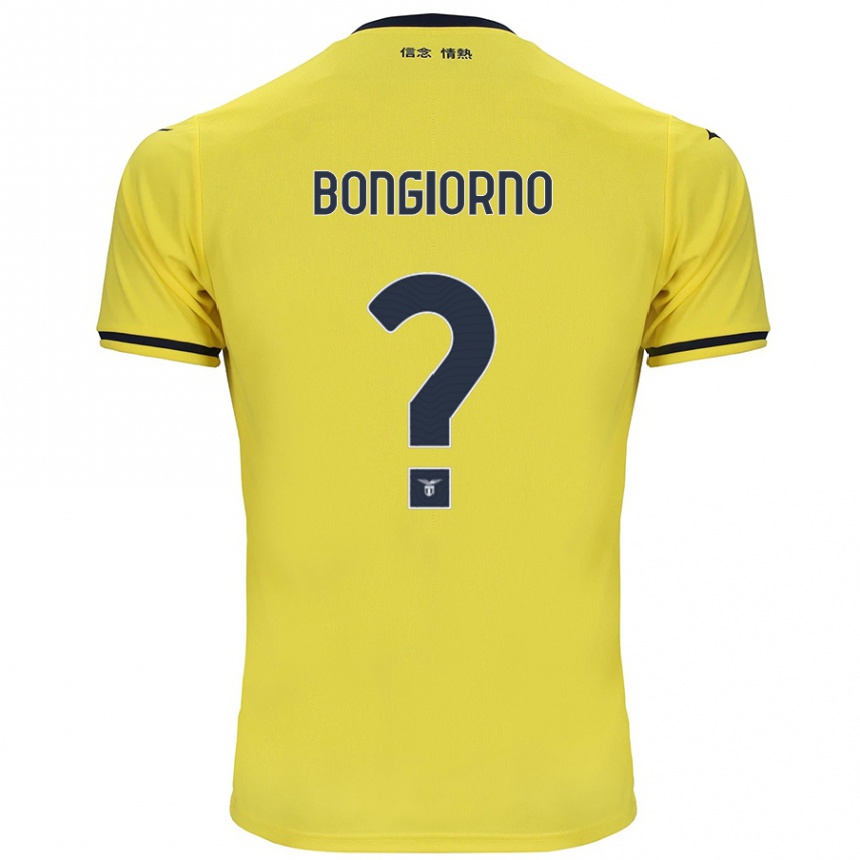 Homme Football Maillot Dario Bongiorno #0 Jaune Tenues Extérieur 2024/25