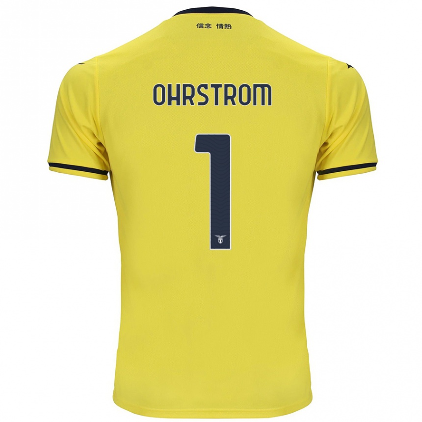 Homme Football Maillot Stephanie Ohrstrom #1 Jaune Tenues Extérieur 2024/25