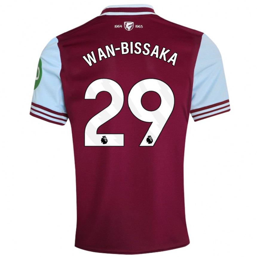 Femme Football Maillot Aaron Wan-Bissaka #29 Rouge Foncé Tenues Domicile 2024/25