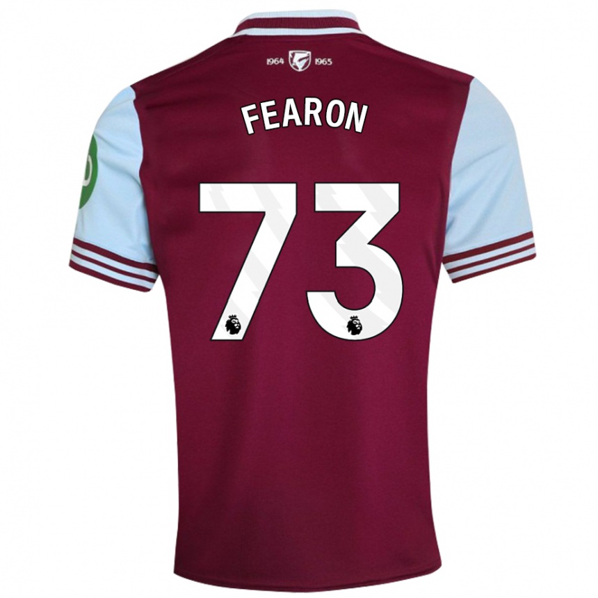 Femme Football Maillot Preston Fearon #73 Rouge Foncé Tenues Domicile 2024/25