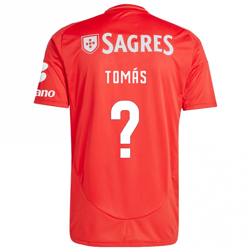 Femme Football Maillot Tomás Ferreira #0 Rouge Blanc Tenues Domicile 2024/25