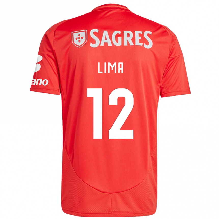 Femme Football Maillot Thaís Lima #12 Rouge Blanc Tenues Domicile 2024/25