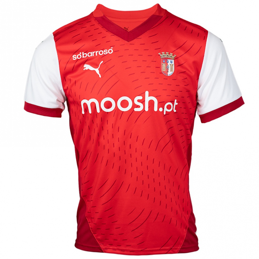 Femme Football Maillot Adrián Marín #19 Rouge Blanc Tenues Domicile 2024/25