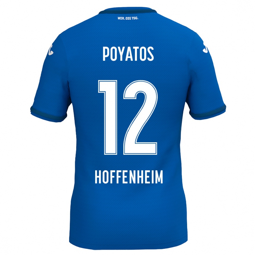 Femme Football Maillot Miguel Poyatos #12 Bleu Royal Tenues Domicile 2024/25