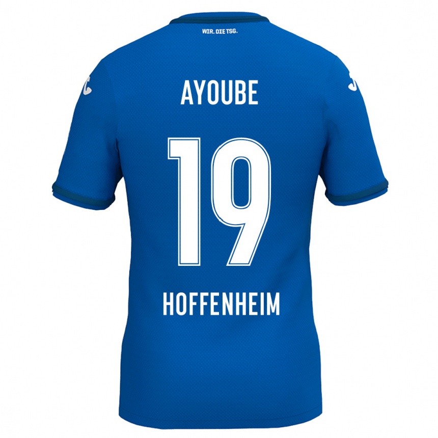 Femme Football Maillot Ayoube Amaimouni-Echghouyab #19 Bleu Royal Tenues Domicile 2024/25