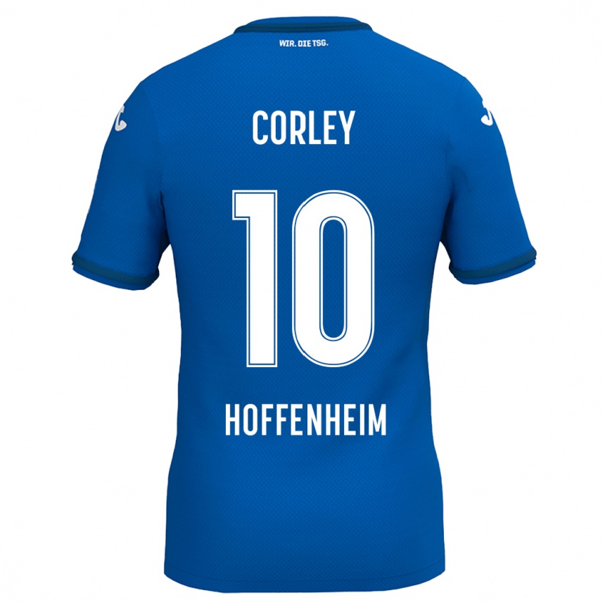 Femme Football Maillot Gia Corley #10 Bleu Royal Tenues Domicile 2024/25