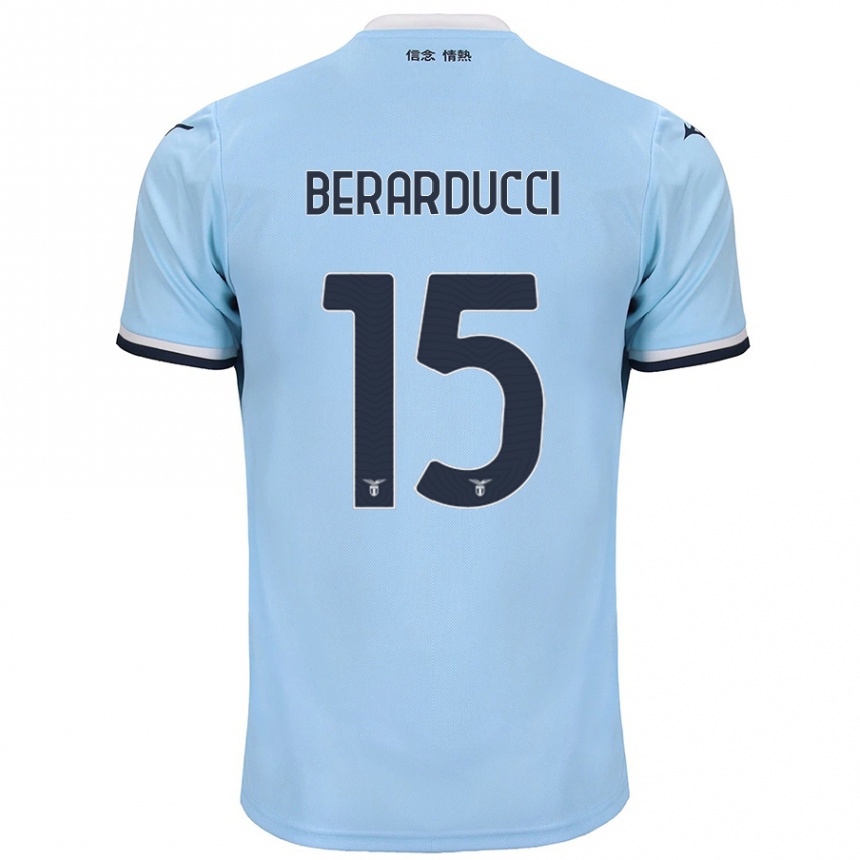 Femme Football Maillot Martina Berarducci #15 Bleu Tenues Domicile 2024/25