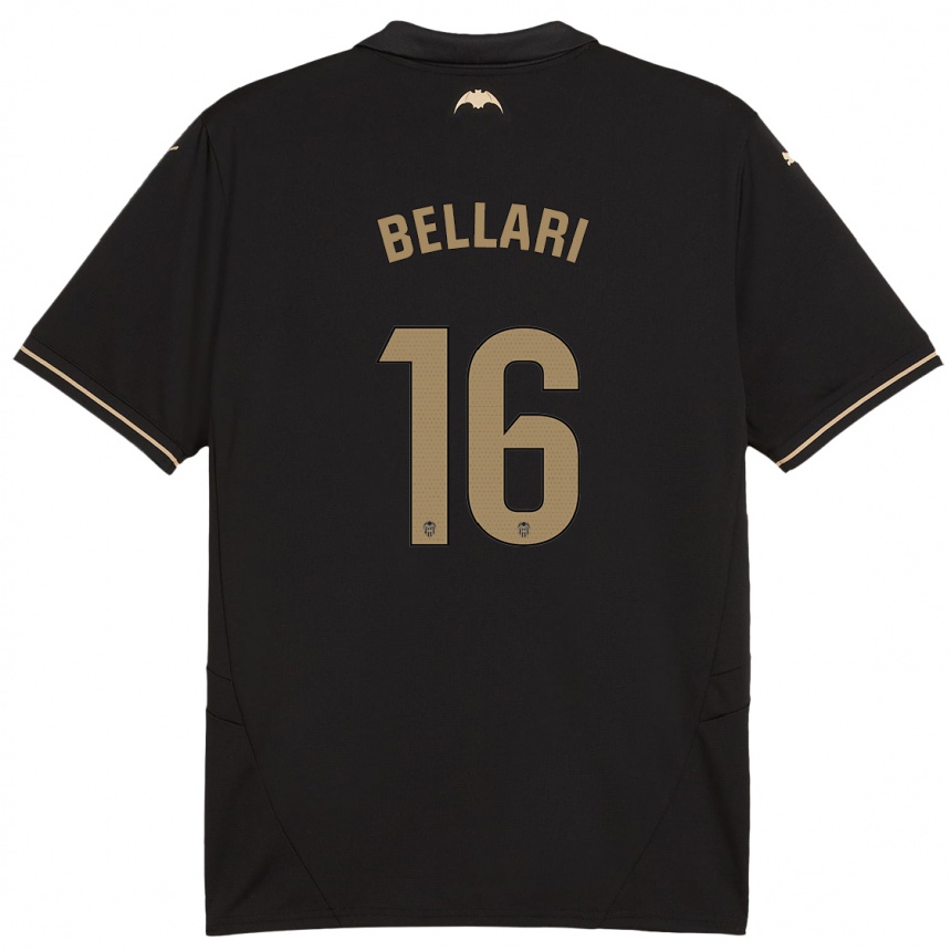 Femme Football Maillot Hamza Bellari #16 Noir Tenues Extérieur 2024/25