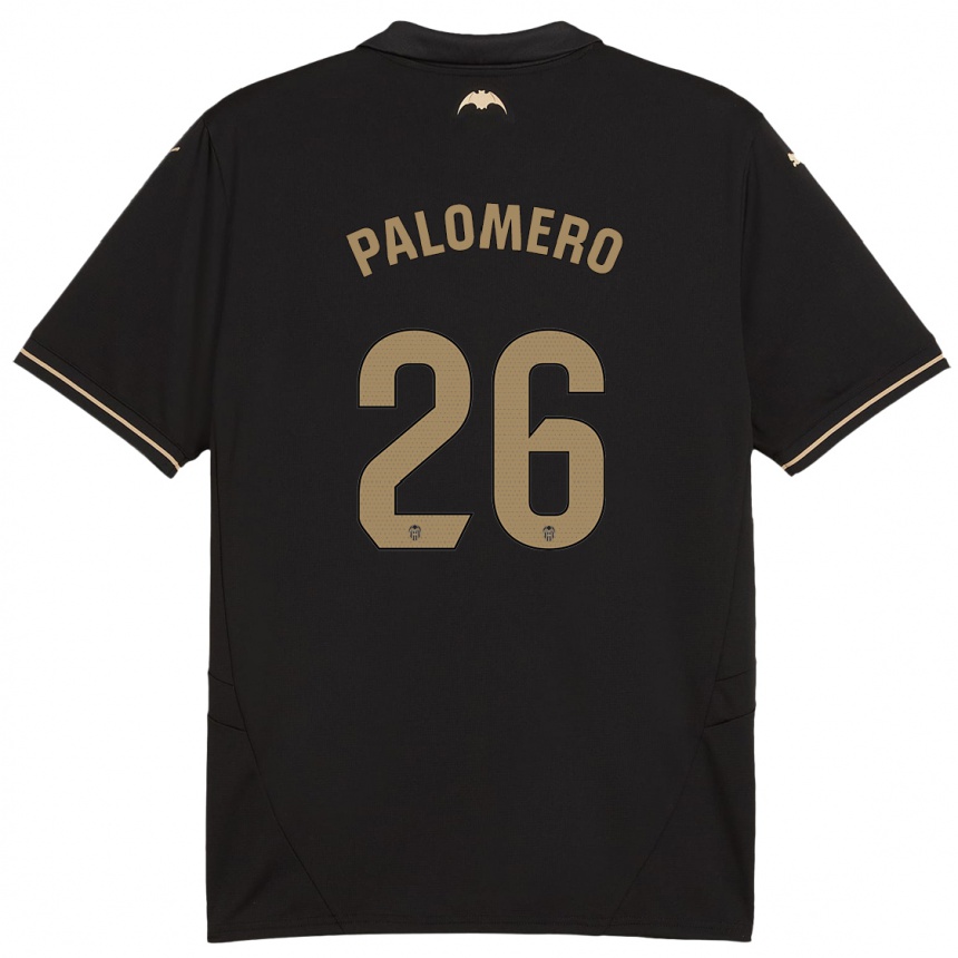 Femme Football Maillot Marc Palomero #26 Noir Tenues Extérieur 2024/25