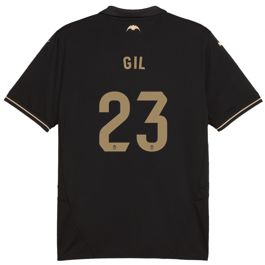 Femme Football Maillot Elena Gil #23 Noir Tenues Extérieur 2024/25