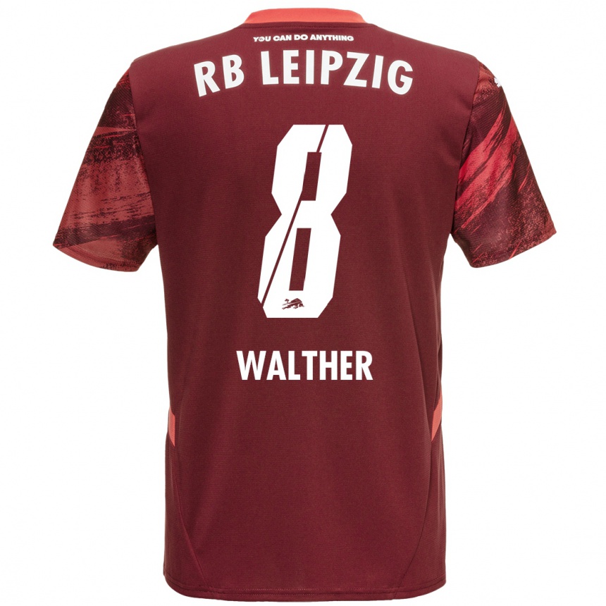 Femme Football Maillot Kofi Walther #8 Bordeaux Tenues Extérieur 2024/25