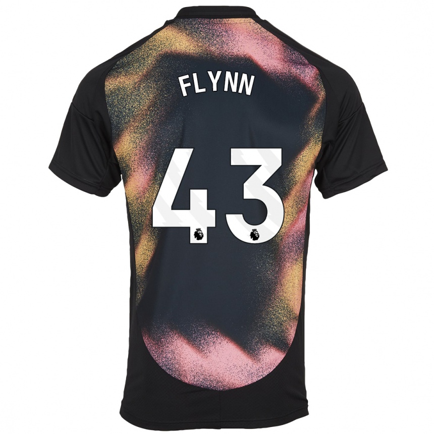 Femme Football Maillot Shane Flynn #43 Noir Blanc Tenues Extérieur 2024/25