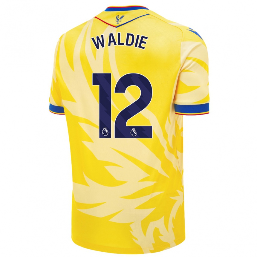 Femme Football Maillot Lizzie Waldie #12 Jaune Tenues Extérieur 2024/25