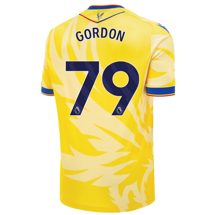 Femme Football Maillot John-Kymani Gordon #79 Jaune Tenues Extérieur 2024/25