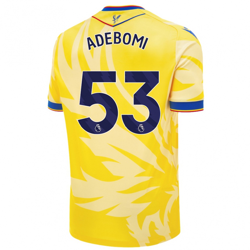 Femme Football Maillot Ademola Ola Adebomi #53 Jaune Tenues Extérieur 2024/25