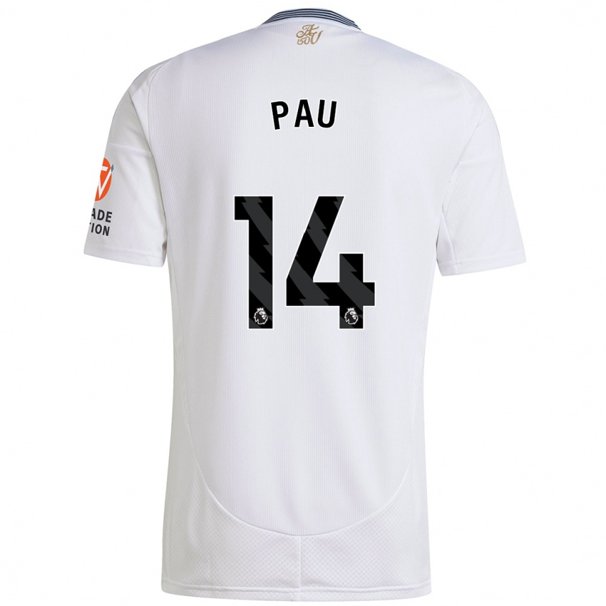 Femme Football Maillot Pau Torres #14 Blanc Tenues Extérieur 2024/25