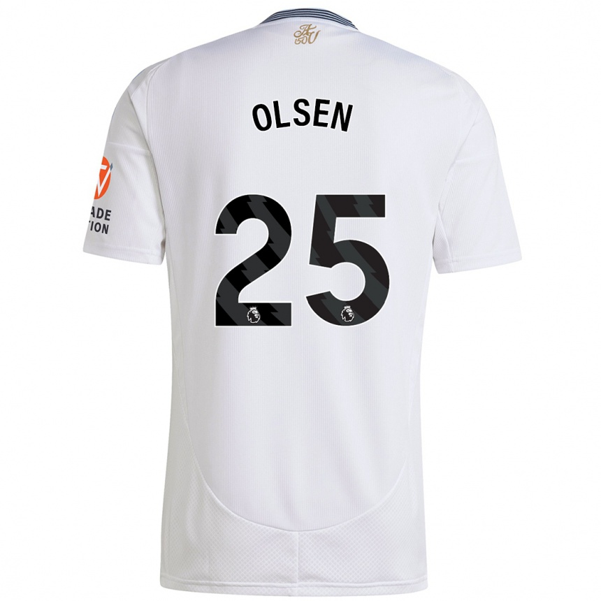 Femme Football Maillot Robin Olsen #25 Blanc Tenues Extérieur 2024/25