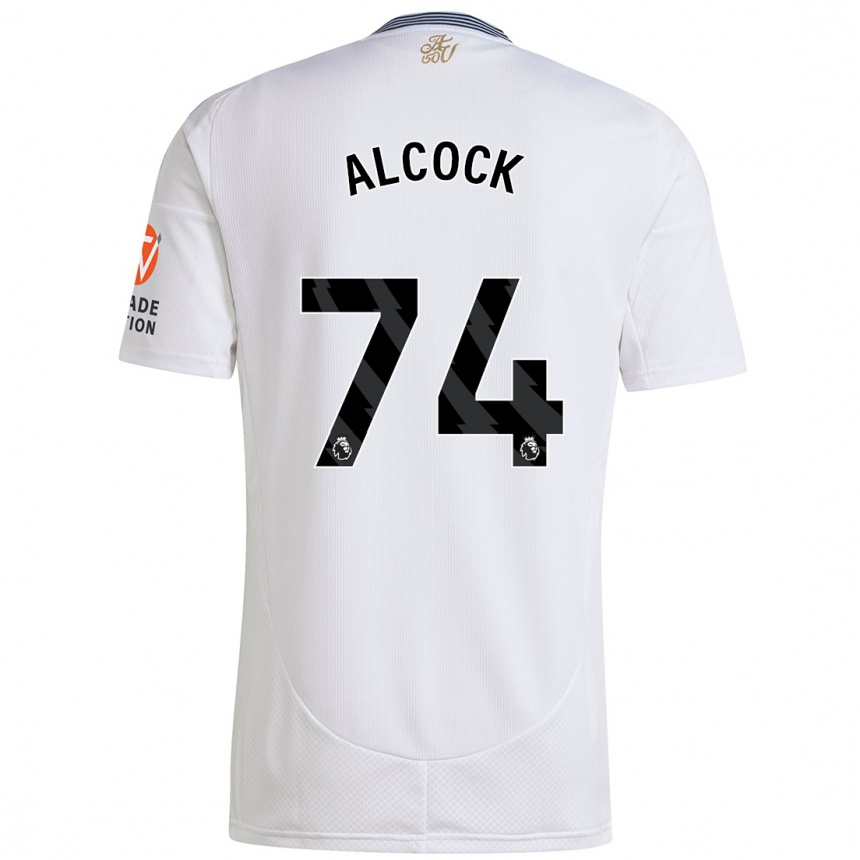 Femme Football Maillot Todd Alcock #74 Blanc Tenues Extérieur 2024/25