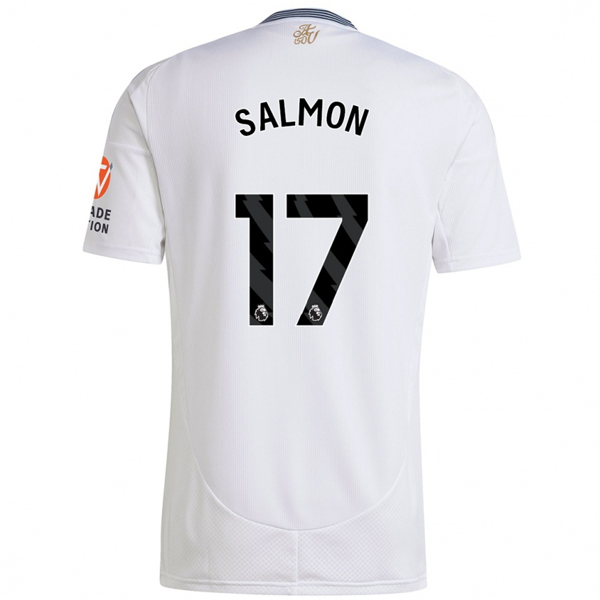 Femme Football Maillot Ebony Salmon #17 Blanc Tenues Extérieur 2024/25