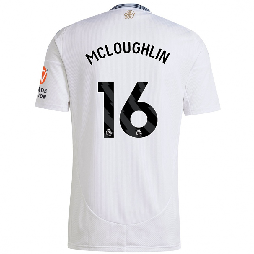 Femme Football Maillot Olivia Mcloughlin #16 Blanc Tenues Extérieur 2024/25