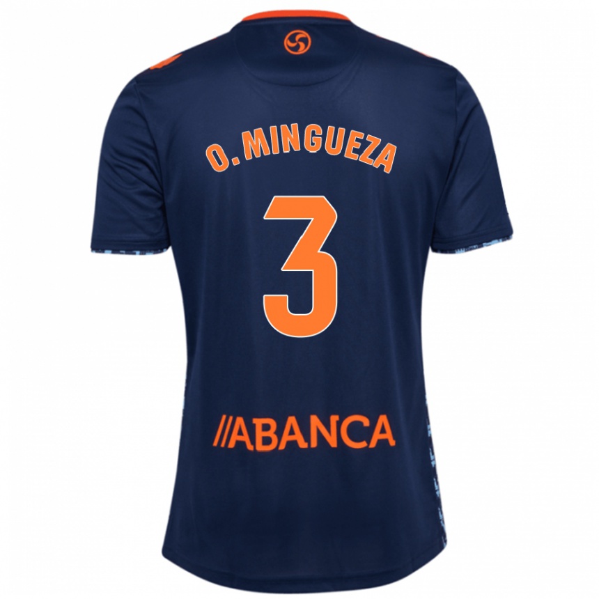 Femme Football Maillot Óscar Mingueza #3 Bleu Marine Tenues Extérieur 2024/25