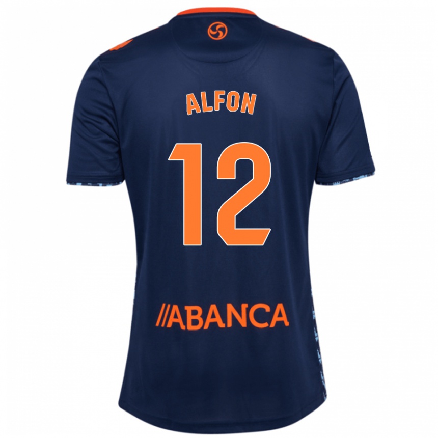 Femme Football Maillot Alfon González #12 Bleu Marine Tenues Extérieur 2024/25