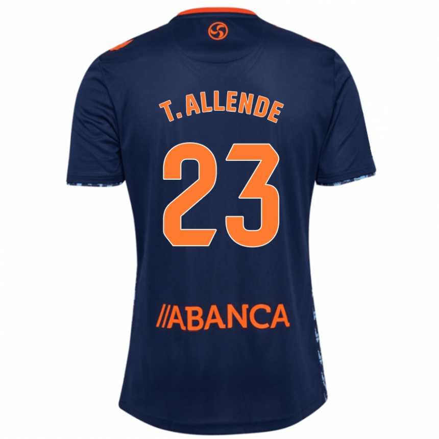 Femme Football Maillot Tadeo Allende #23 Bleu Marine Tenues Extérieur 2024/25