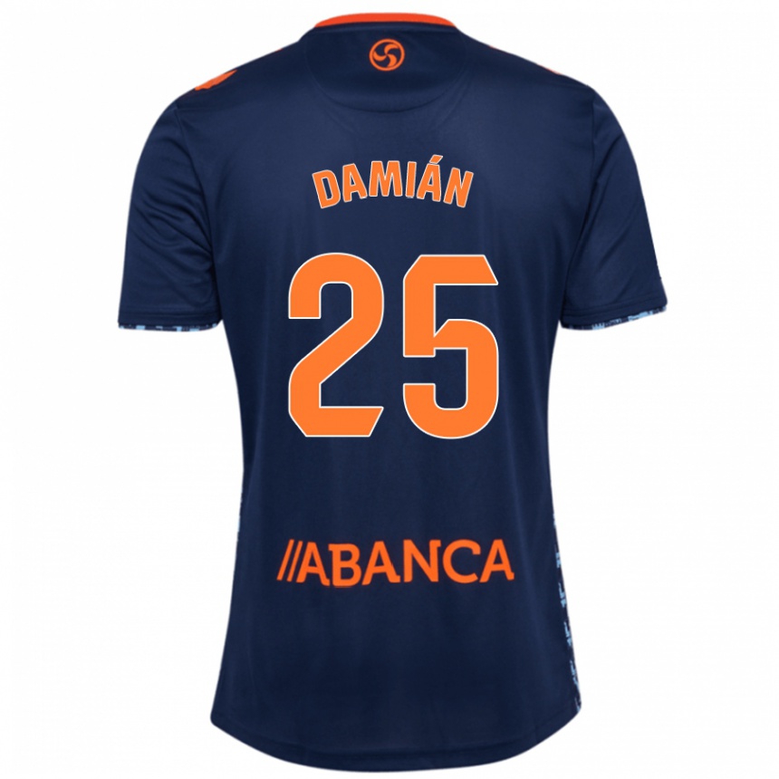 Femme Football Maillot Damián Rodríguez #25 Bleu Marine Tenues Extérieur 2024/25