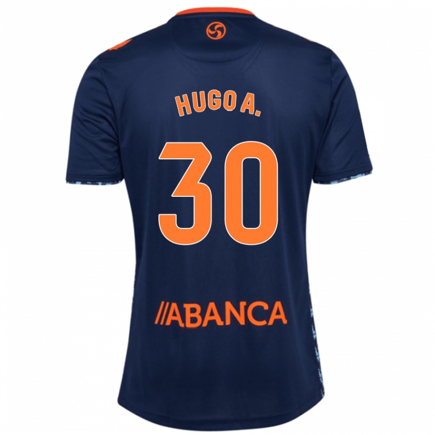 Femme Football Maillot Hugo Álvarez #30 Bleu Marine Tenues Extérieur 2024/25