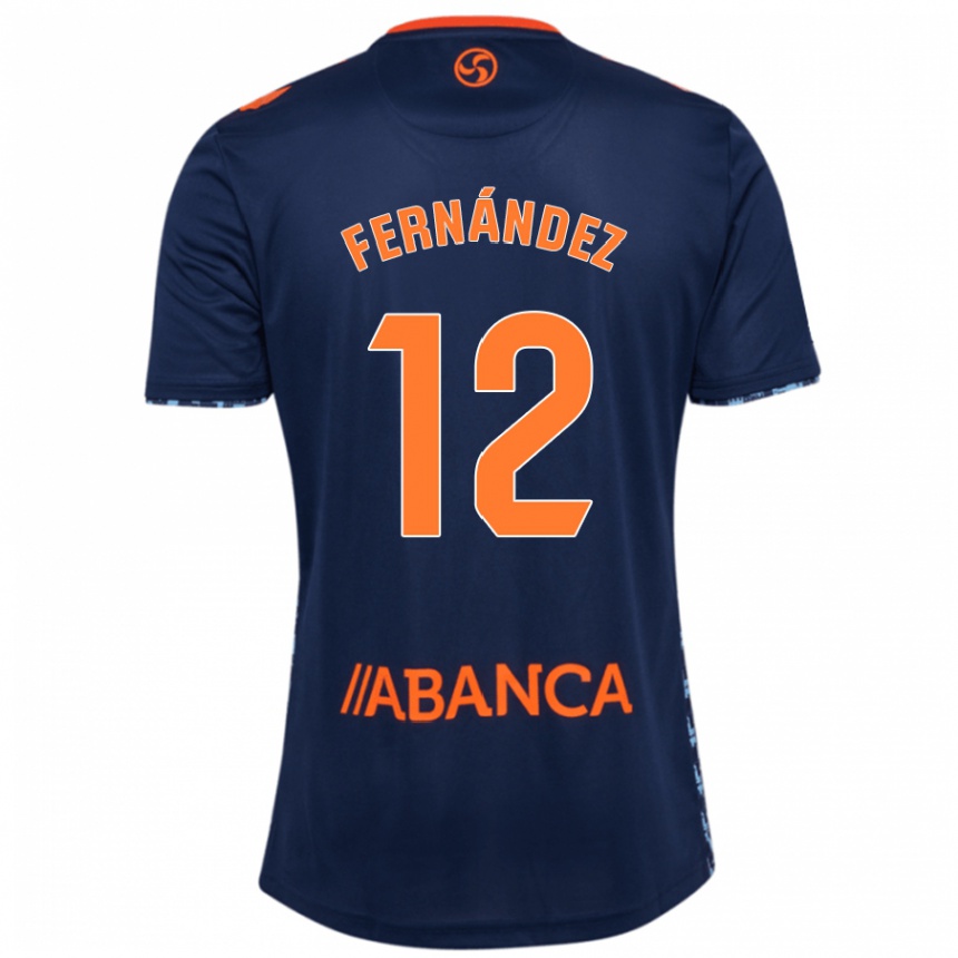 Femme Football Maillot Manu Fernández #12 Bleu Marine Tenues Extérieur 2024/25