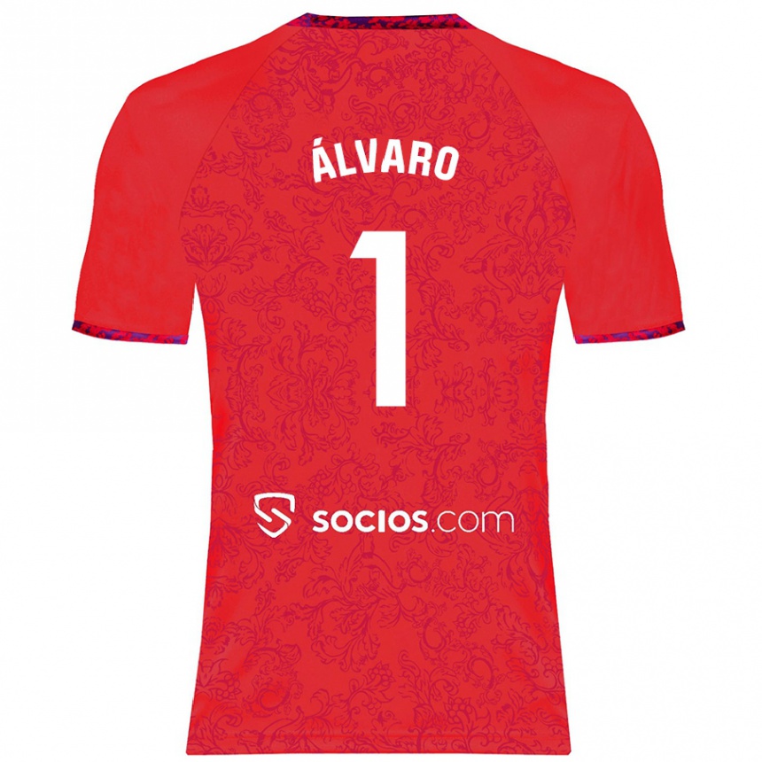 Femme Football Maillot Álvaro Fernández #1 Rouge Tenues Extérieur 2024/25