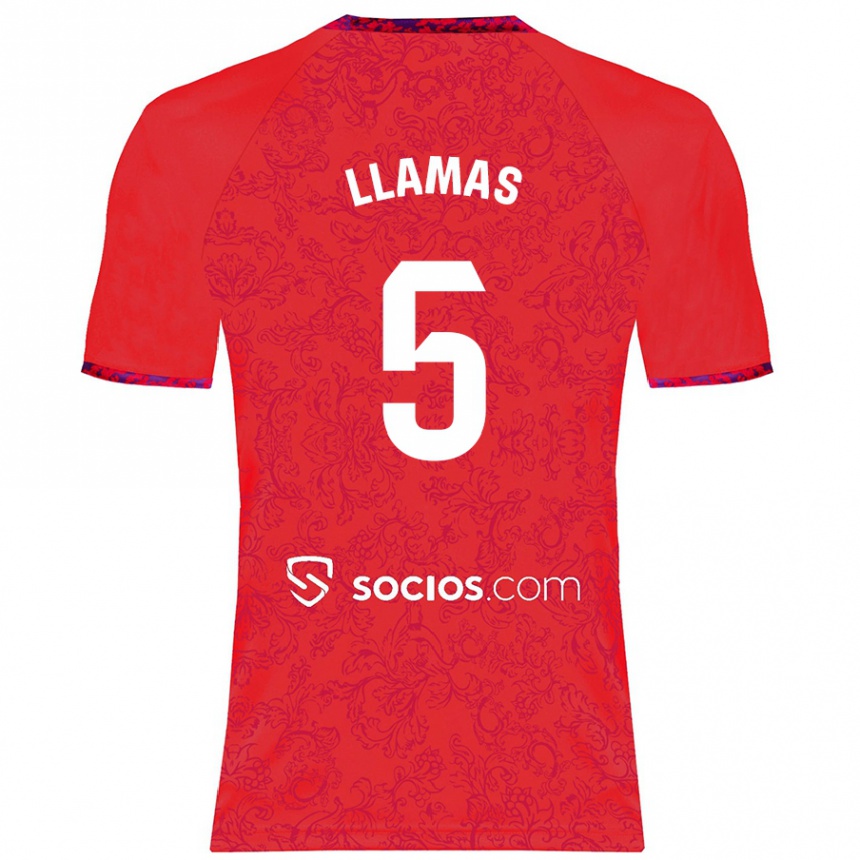 Femme Football Maillot Eva Llamas Hernández #5 Rouge Tenues Extérieur 2024/25